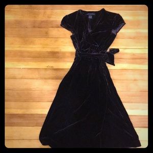 Velvet Wrap Dress